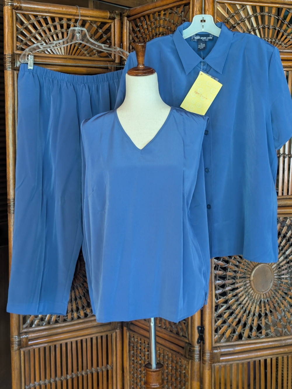 SUSAN GRAVER STYLE 3-Piece Pant Suit - Color Choice - XL - NWT - Picture 5 of 15